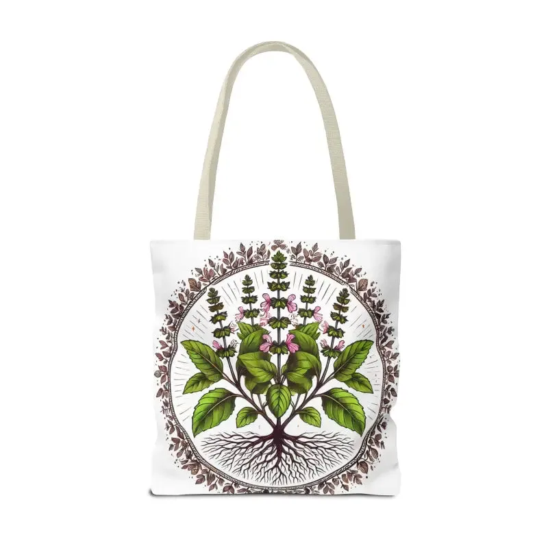 Mint Herb Botanical Tote Bag Elevates your Style