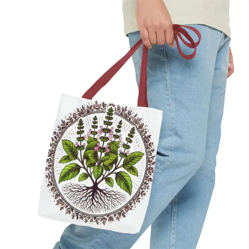 Mint Herb Botanical Tote Bag Elevates your Style
