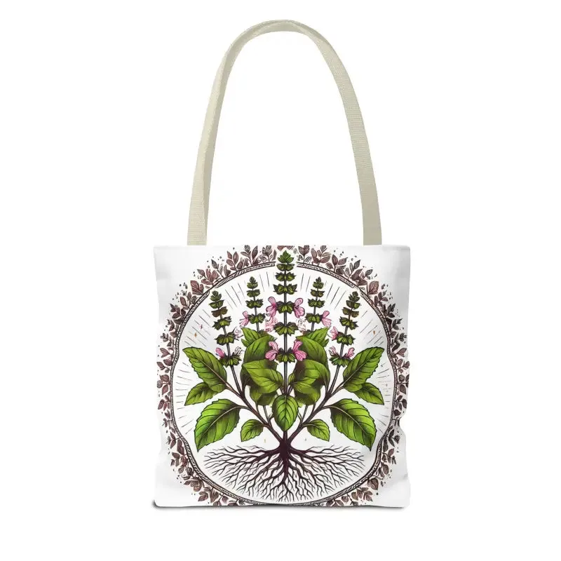 Mint Herb Botanical Tote Bag Elevates your Style