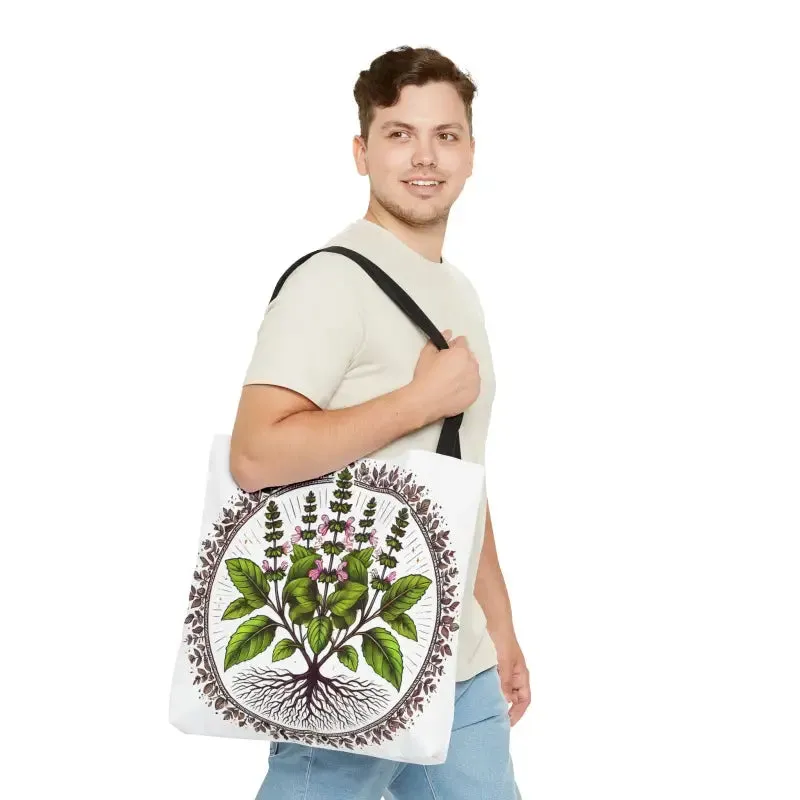 Mint Herb Botanical Tote Bag Elevates your Style