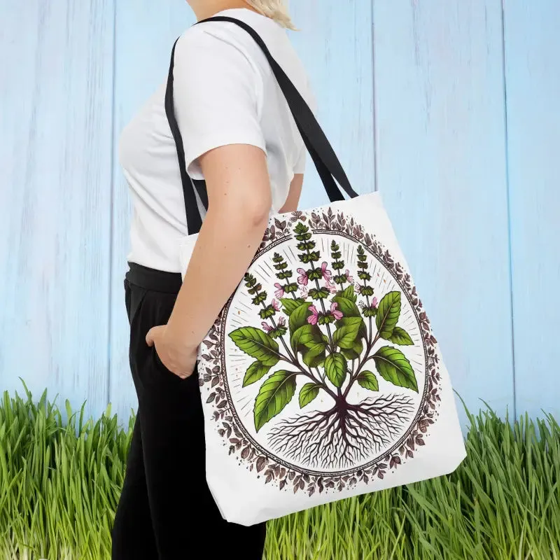 Mint Herb Botanical Tote Bag Elevates your Style
