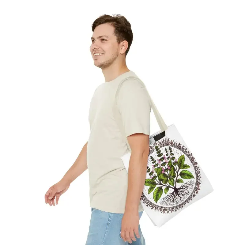 Mint Herb Botanical Tote Bag Elevates your Style