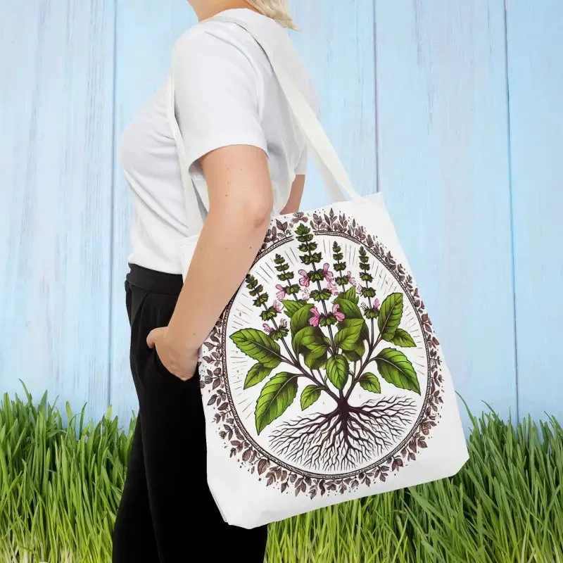 Mint Herb Botanical Tote Bag Elevates your Style