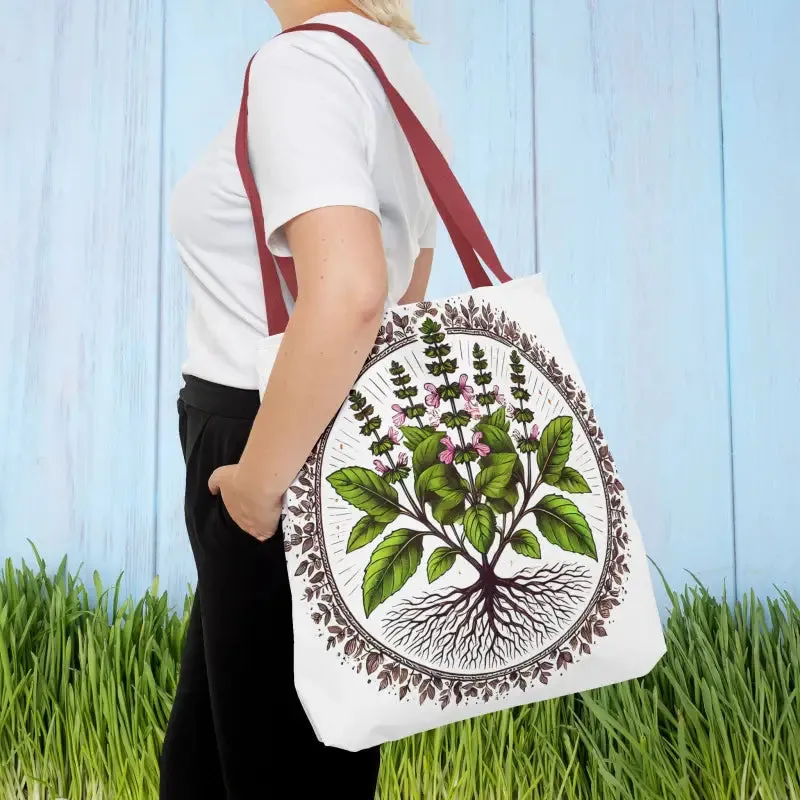 Mint Herb Botanical Tote Bag Elevates your Style