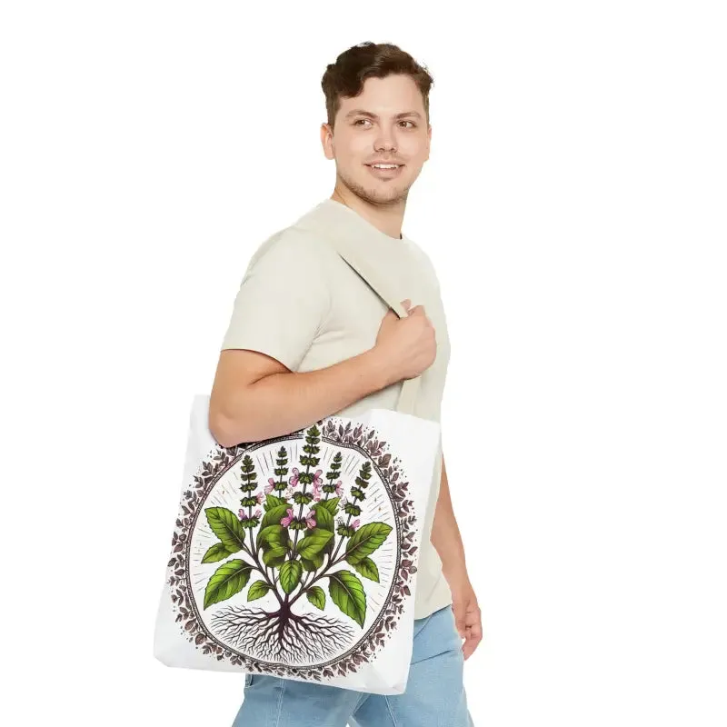 Mint Herb Botanical Tote Bag Elevates your Style