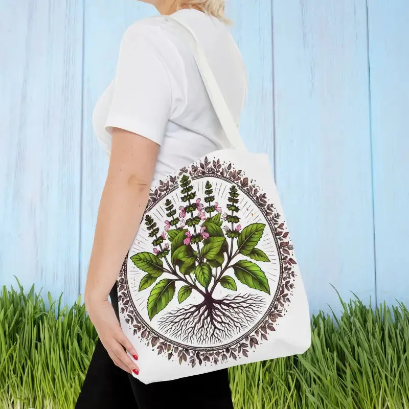 Mint Herb Botanical Tote Bag Elevates your Style