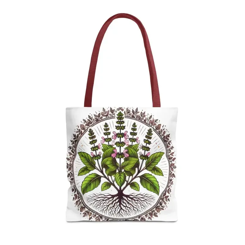 Mint Herb Botanical Tote Bag Elevates your Style