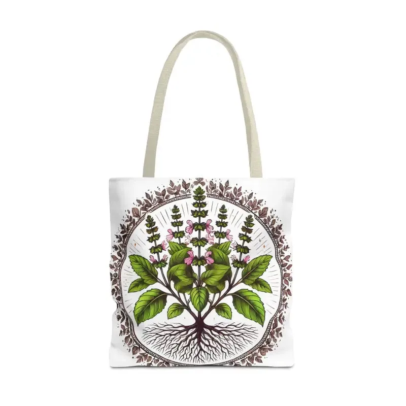 Mint Herb Botanical Tote Bag Elevates your Style