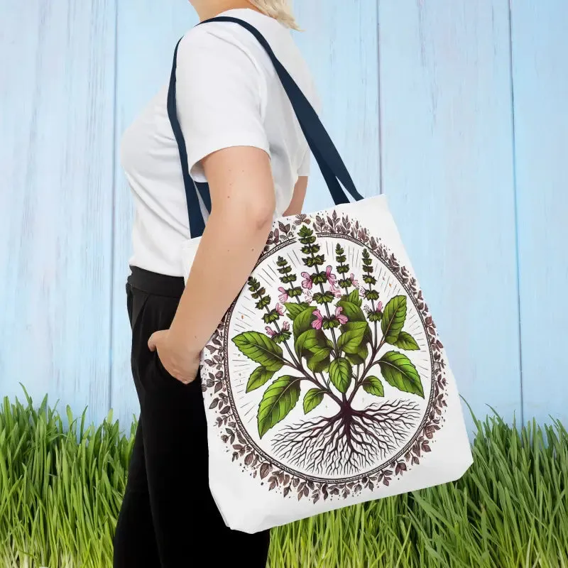 Mint Herb Botanical Tote Bag Elevates your Style
