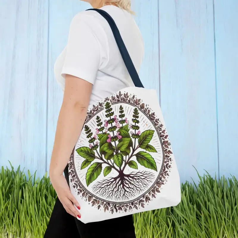 Mint Herb Botanical Tote Bag Elevates your Style