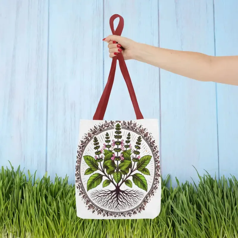 Mint Herb Botanical Tote Bag Elevates your Style