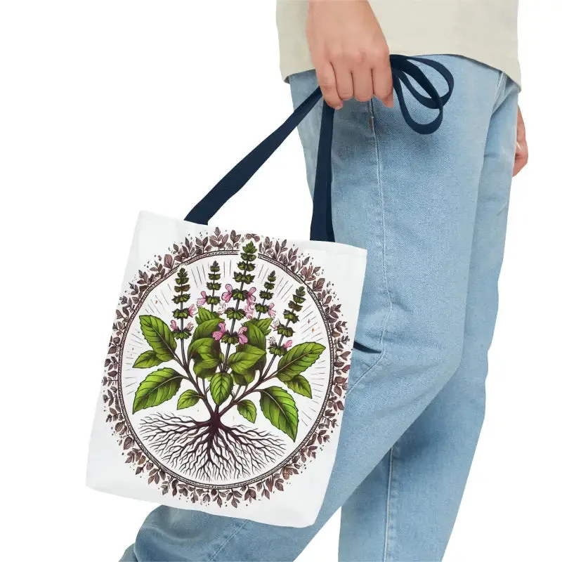 Mint Herb Botanical Tote Bag Elevates your Style