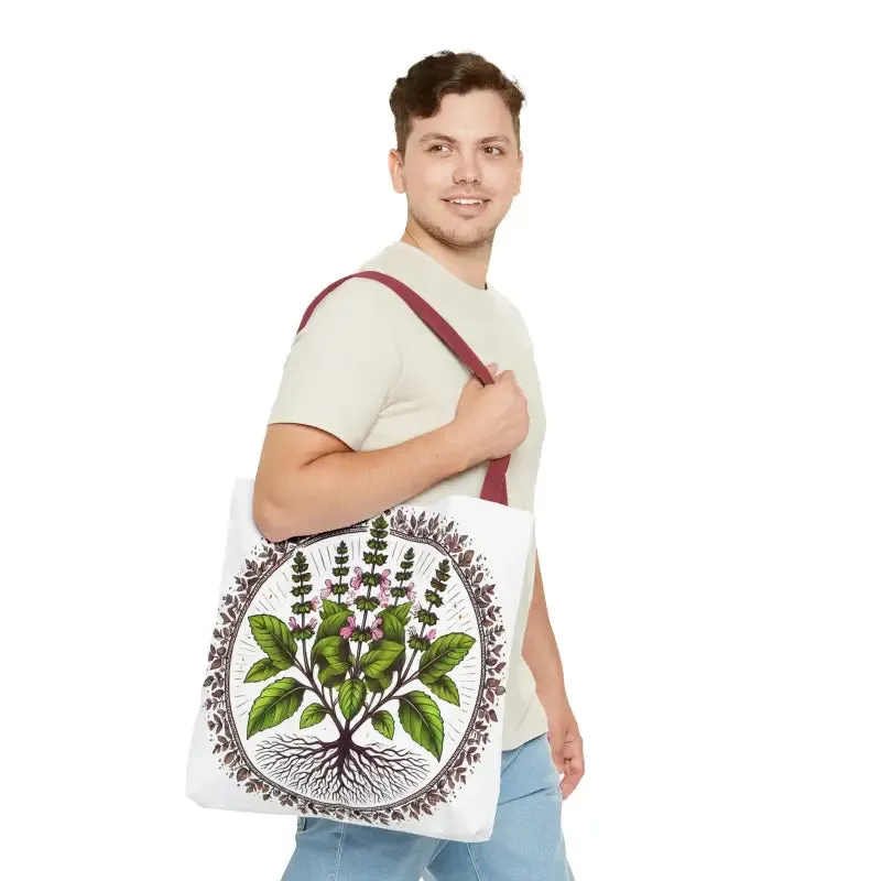Mint Herb Botanical Tote Bag Elevates your Style