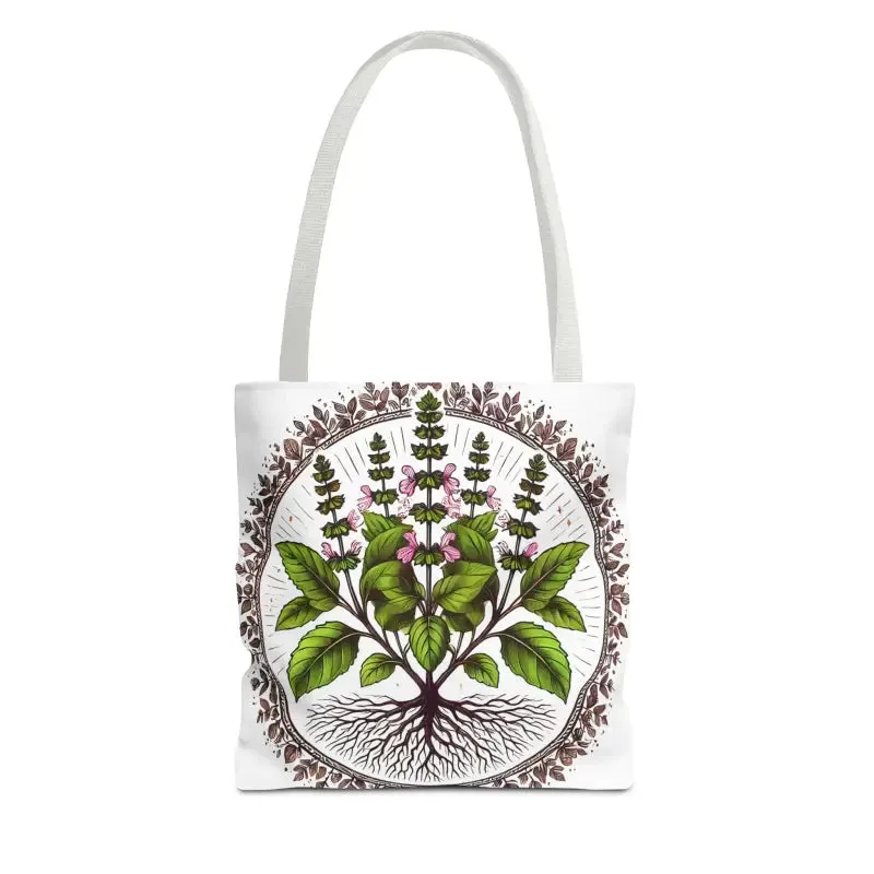 Mint Herb Botanical Tote Bag Elevates your Style