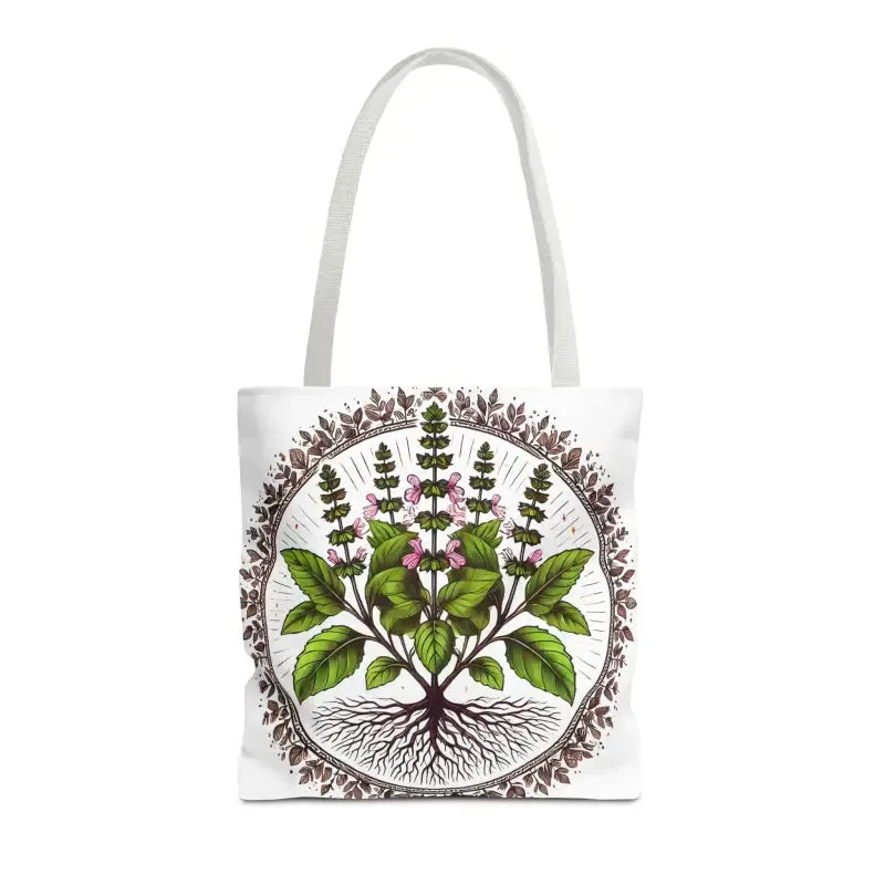 Mint Herb Botanical Tote Bag Elevates your Style
