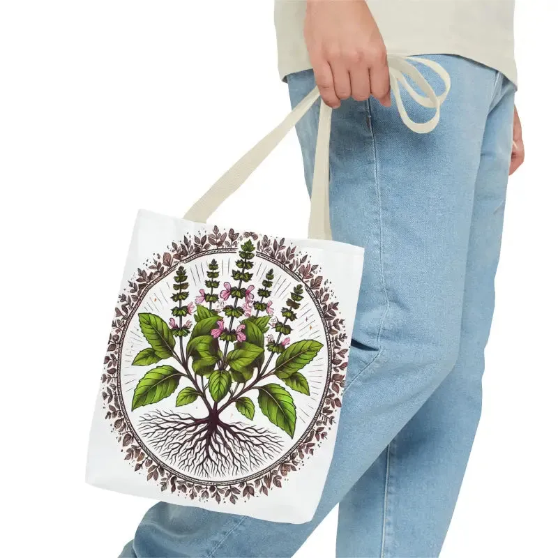 Mint Herb Botanical Tote Bag Elevates your Style