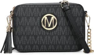 MKP Stylish Lightweight Fashion Crossbody Bag for Women Chic Signature Shoulder Messenger Bag with Tassel Zipper Pocket