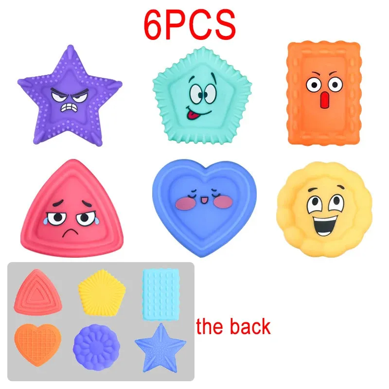 Montessori Sensory Stone Children Toys Tactile Training Creative games Autism Calming Relief soft Stone Adult Stress Anxiety Toy