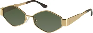 mosanana Trendy Hexagon Metal Sunglasses for Women Small Retro Style MS52475