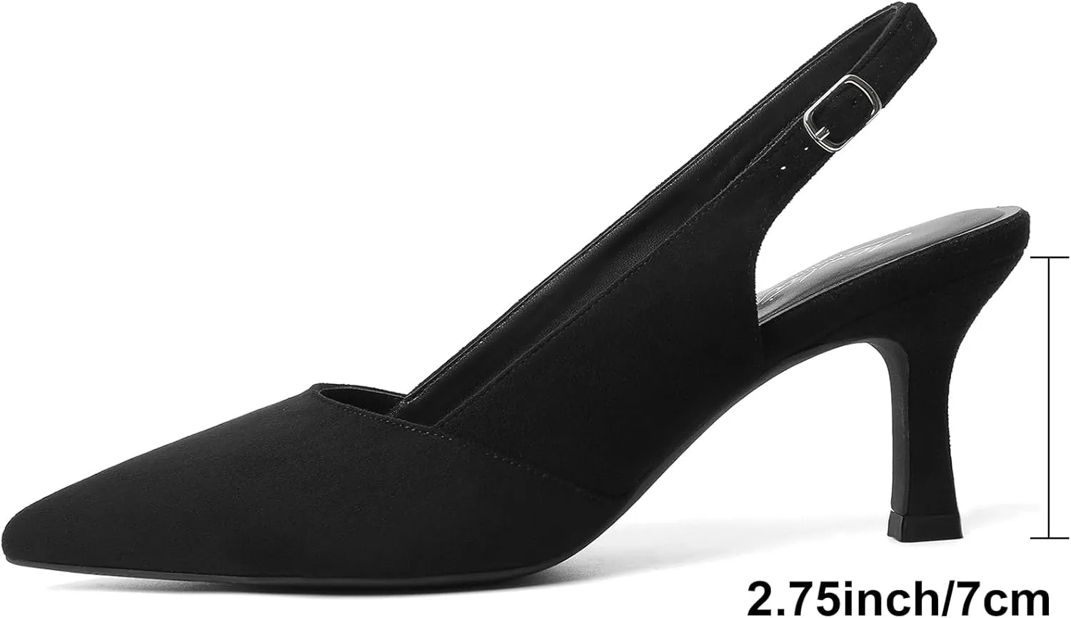 Mostrin Kitten Heels for Women Slingback Pointed Closed Toe Heels Women's Pumps Shoes for Wedding, Party, Commuting