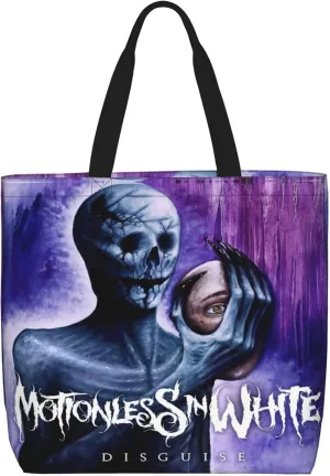 Motionless Rock In White Tote Bag for Women Lightweight Large Tote Bag Shoulder Bag Handbag for Travel Work Gym