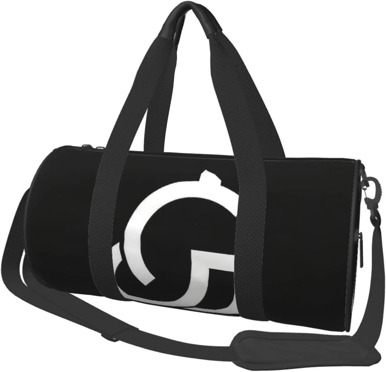 Music Symbol (1) Print Round Large Capacity Travel Luggage Bags,Men's and Women's Hand-Held Travel Clothing Bags