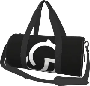 Music Symbol (1) Print Round Large Capacity Travel Luggage Bags,Men's and Women's Hand-Held Travel Clothing Bags