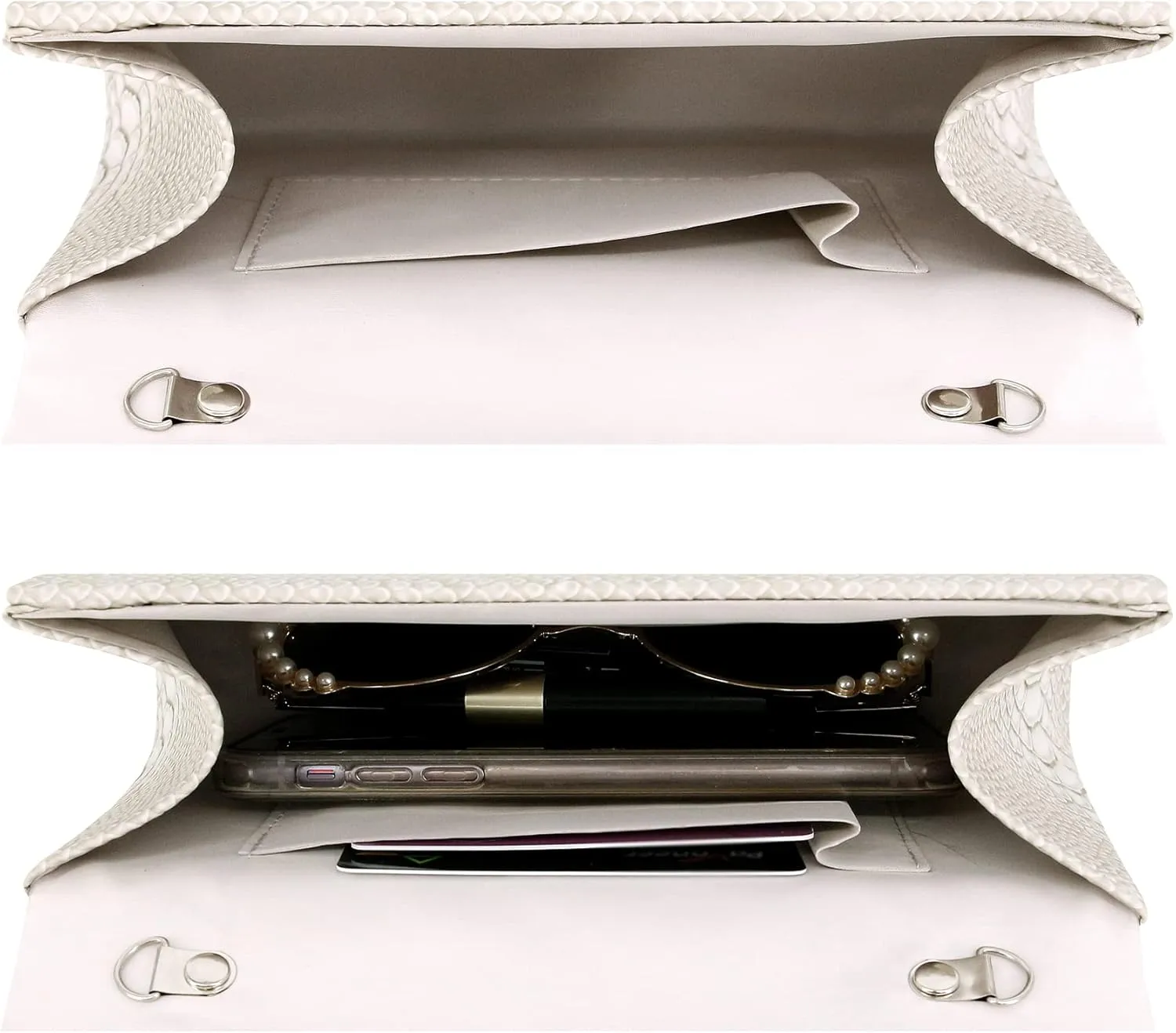 Naimo Shiny Crystal Evening Clutch Bag Top Handle Handbag Crossbody Shoulder Bag Wedding Party Bride Purse