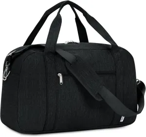 Narwey Carry on Bag 22x14x9 Airlines Approved, Carry on Duffle Bag for Airplane with Wet Pocket, Travel Duffel Bag Luggage Bag Weekender Overnight for Women Men (Black)