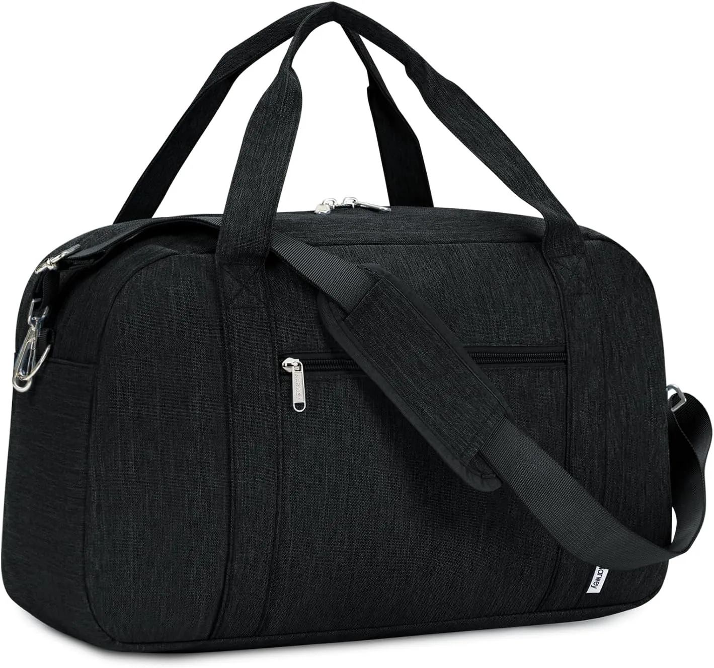 Narwey Carry on Bag 22x14x9 Airlines Approved, Carry on Duffle Bag for Airplane with Wet Pocket, Travel Duffel Bag Luggage Bag Weekender Overnight for Women Men (Black)