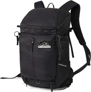 Naturehike 5L/15L/25L/30L Lightweight Hiking backpacking backpack, Camping Waterproof Bag, Outdoor Daypack for Adults (25L, Black)