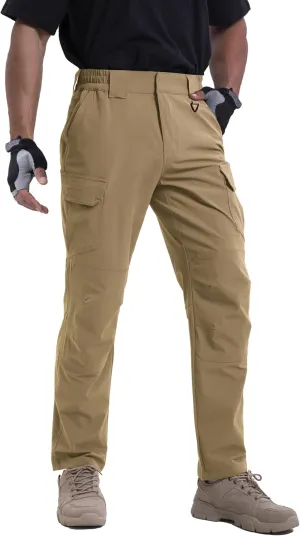 NATUVENIX Lightweight Mens Hiking Pants Quick Dry Travel Pants for Men Water Resistant Work Pants Men with Pockets Outdoor