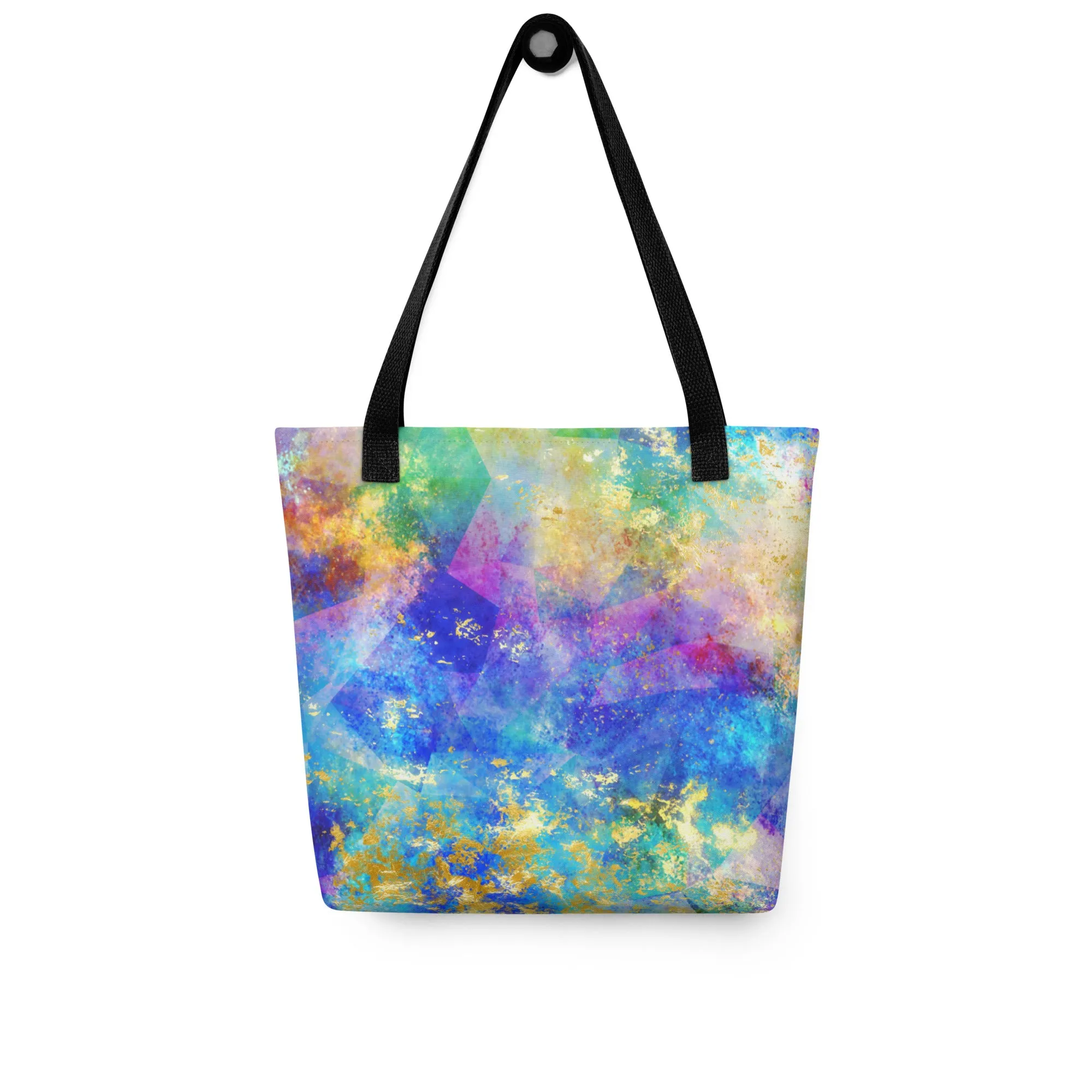Neon Spongepaint All Over Print Tote Bag