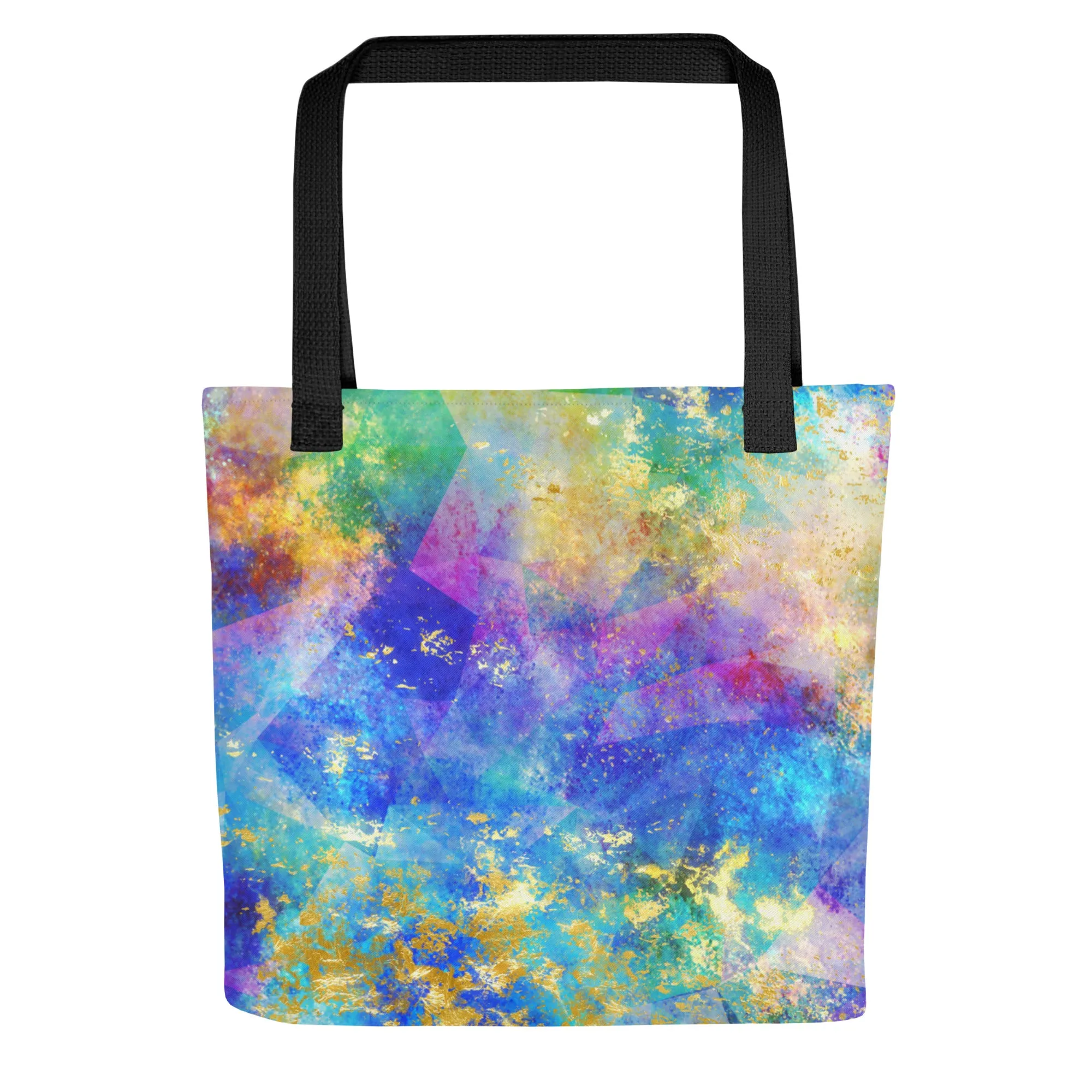 Neon Spongepaint All Over Print Tote Bag