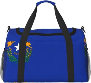 Nevada State Flag Foldable Travel Duffel Bag Tote Carry On Luggage Bag For Weekend Getaways, For Spontaneous Trips