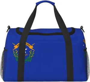 Nevada State Flag print Carry on Bag Underseat Personal Item Bag Travel Duffel Bag Gym Carry On Sports Bag