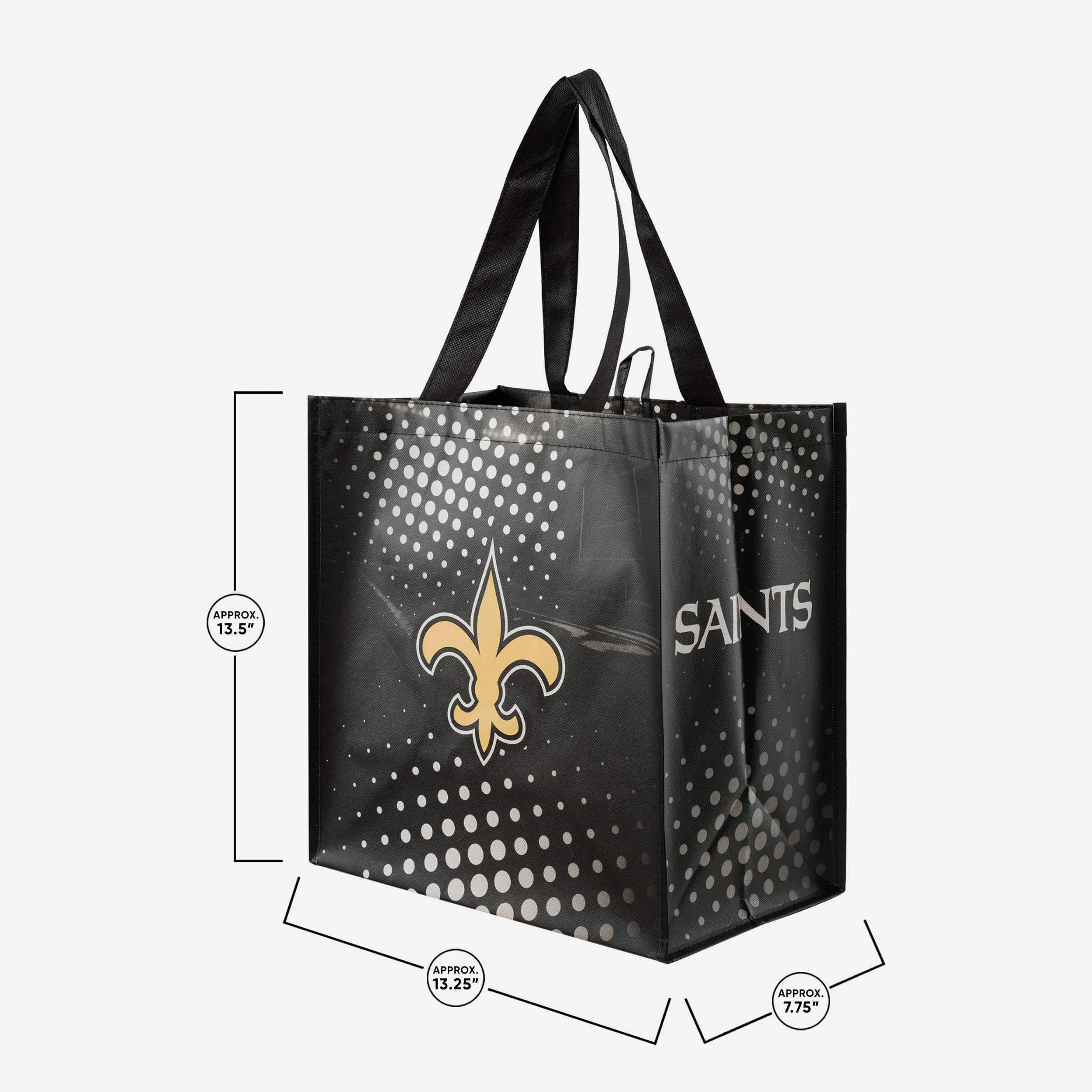 New Orleans Saints 4 Pack Reusable Shopping Bags