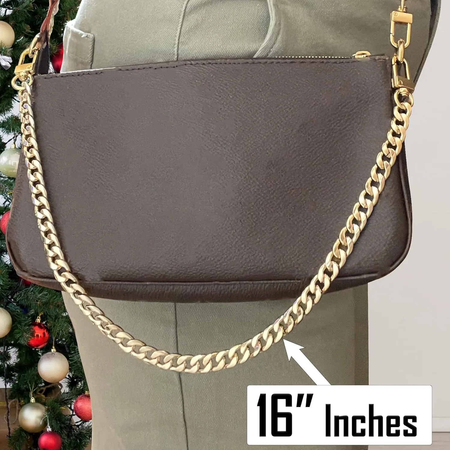 NEXT FASHION Purse Chain Strap Handle Shoulder Crossbody Metal Replacement 20CM - 120CM Selecting (Gold 40" / 100cm)