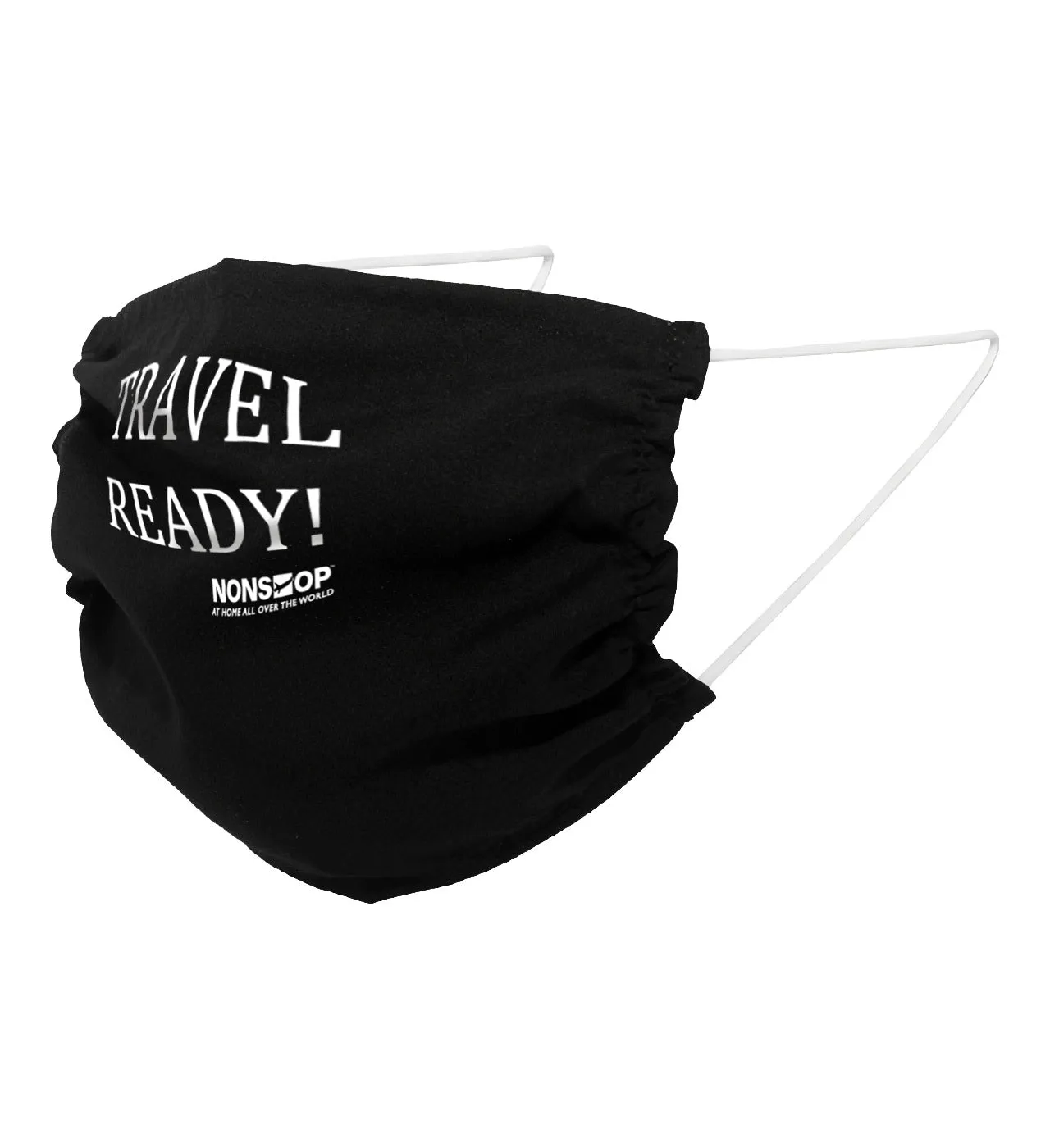 NONSTOP Fun Travel Quotes "Hiding My Excitement" Lightweight Travel Facemask