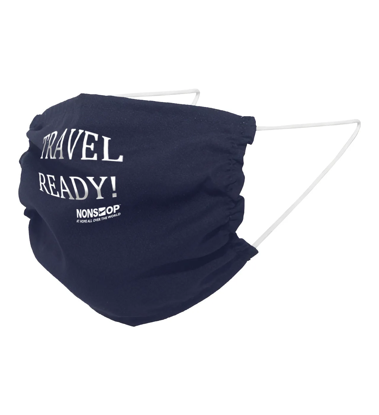 NONSTOP Fun Travel Quotes "Hiding My Excitement" Lightweight Travel Facemask