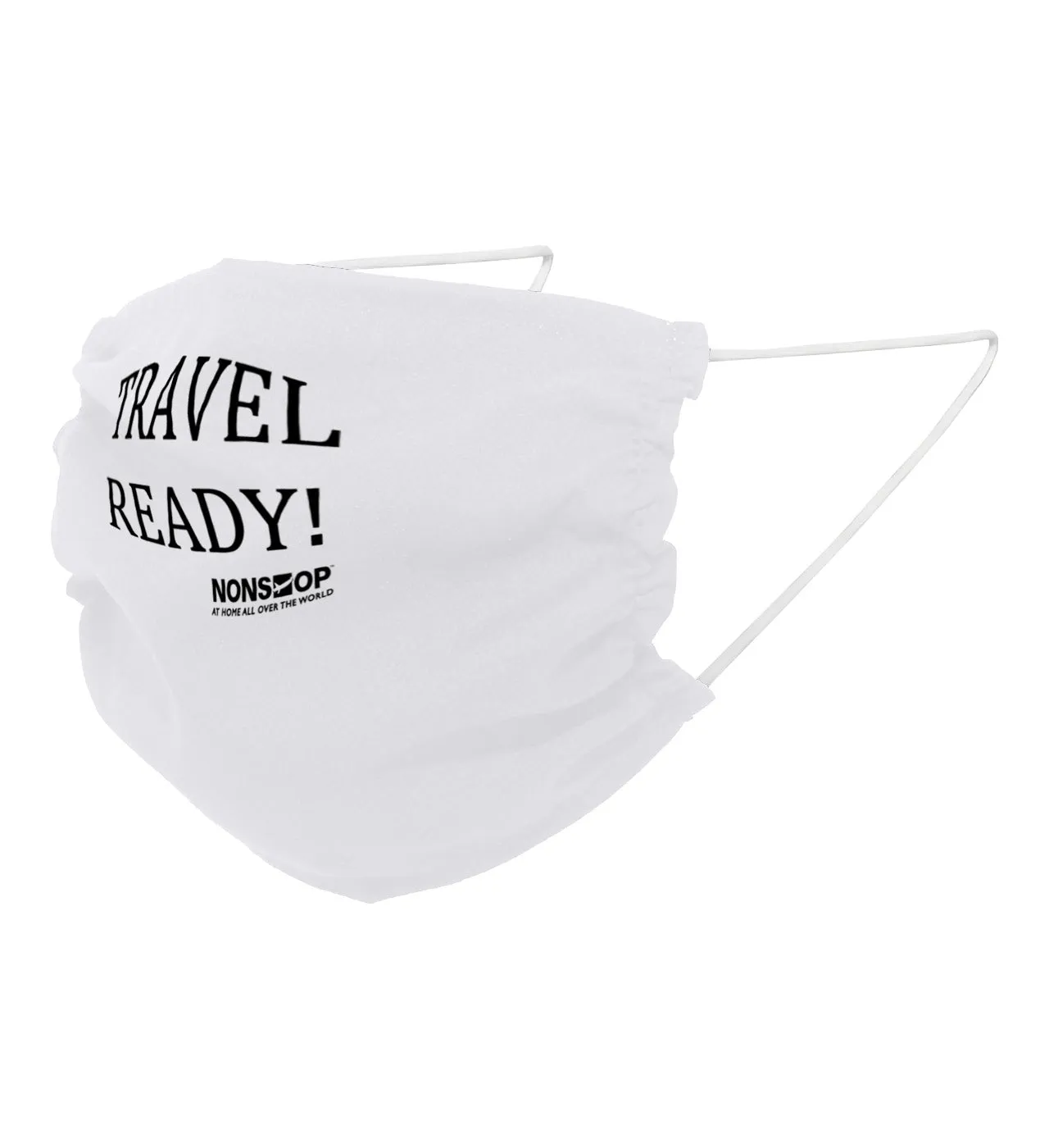 NONSTOP Fun Travel Quotes "Hiding My Excitement" Lightweight Travel Facemask