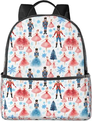 Nutcracker Mouse King Ballet Dance Backpack Lightweight Laptop Backpacks Casual Double Shoulder Backpack For Women Men Travel