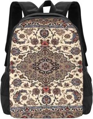 Oriental Floral Persian Lightweight Packable Backpack Travel Casual Hiking Daypack Foldable Backpack For Men Women