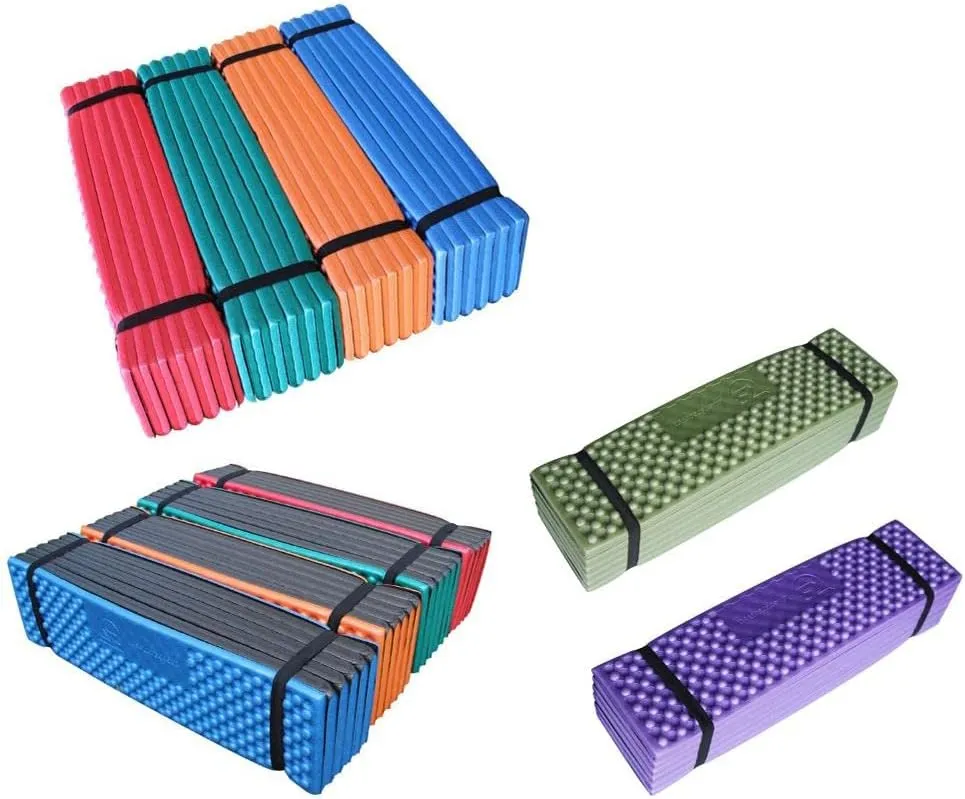 Outdoor Lightweight Sleeping Pad for Backpacking, Traveling, Hiking - Folding & Portable - Multiple Colors