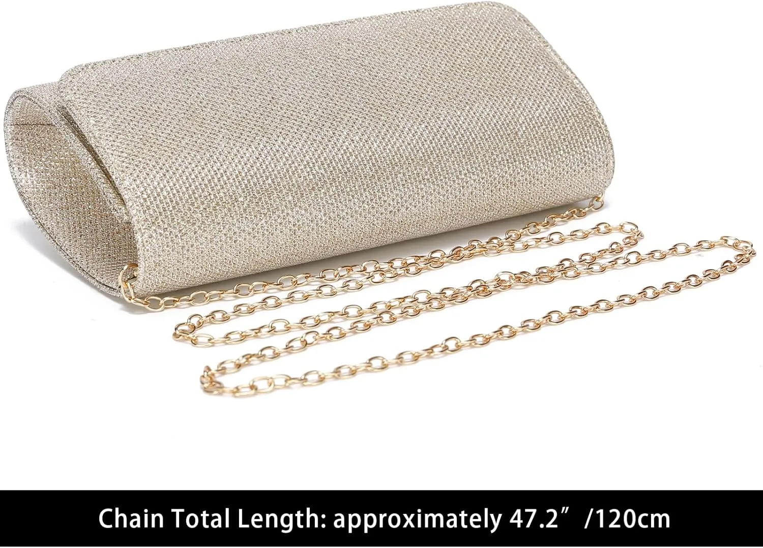 Outrip Women's Evening Bag Clutch Purse Glitter Party Wedding Handbag with Chain