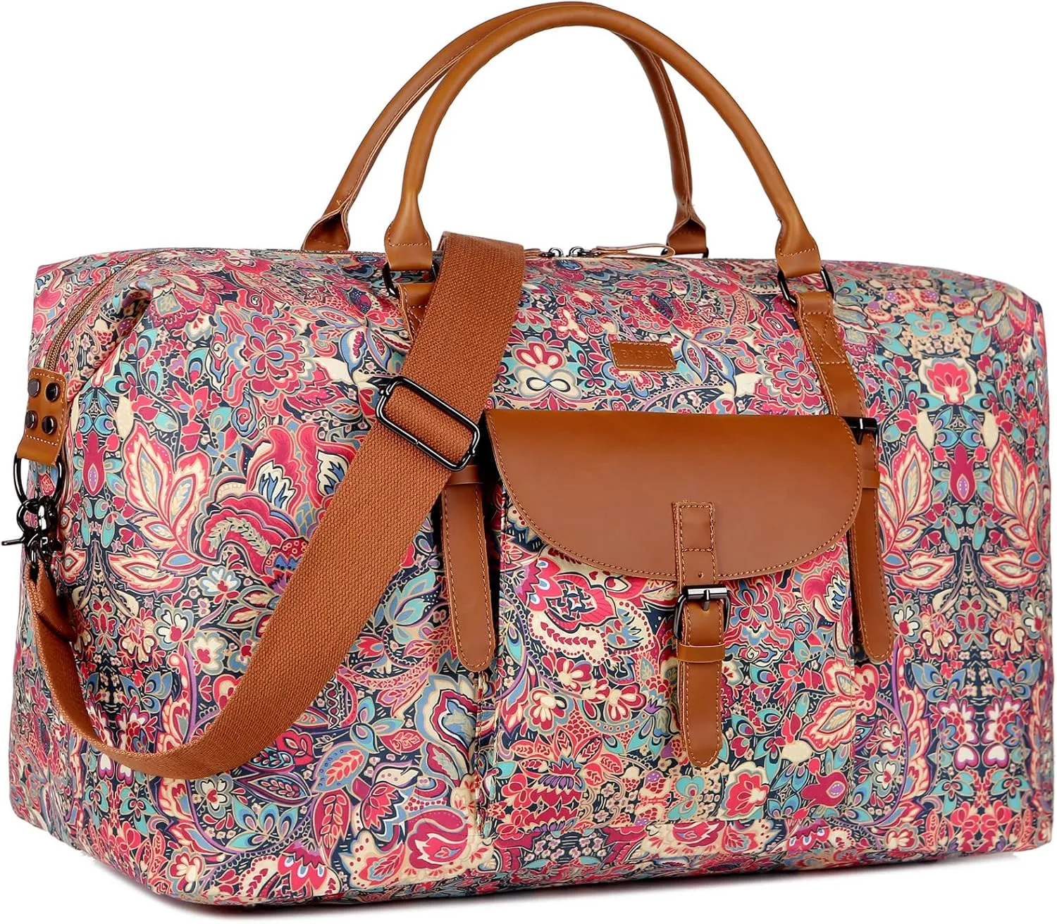 Oversized Pretty Women's Travel Duffel Bag 52L Weekend bag Weekender Overnight Carry on Luggage HB-15 (HS)