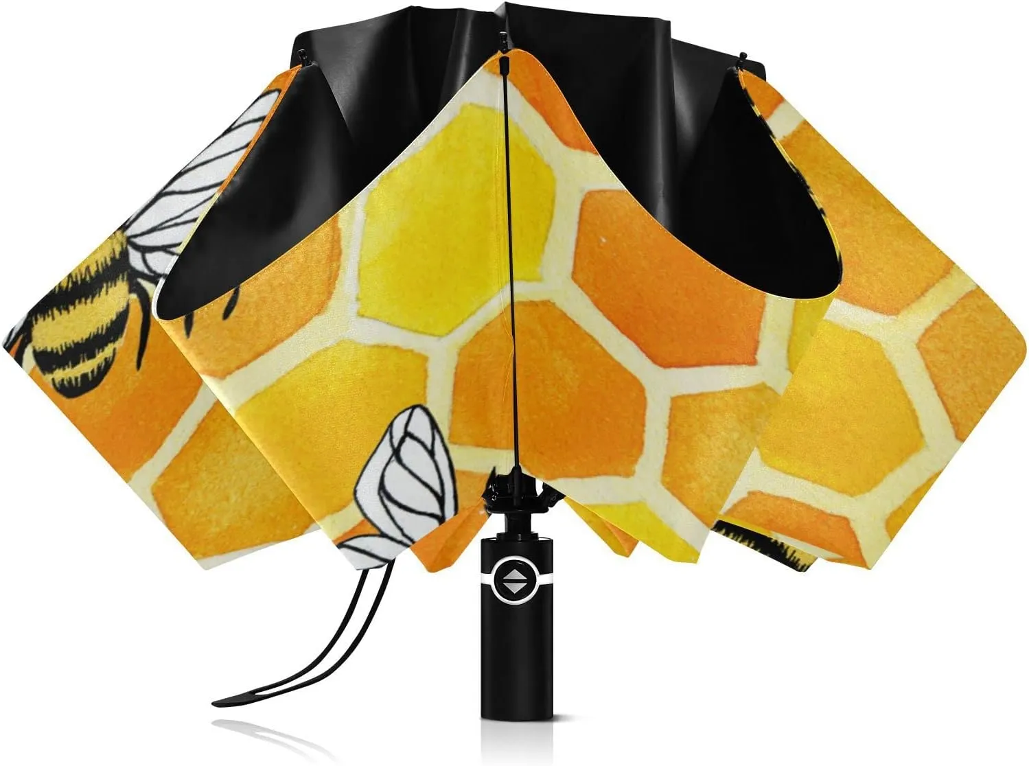 Oyihfvs Automatic Umbrella, Folding Umbrella Reinforced Anti-UV Sun rain Auto Open/Close
