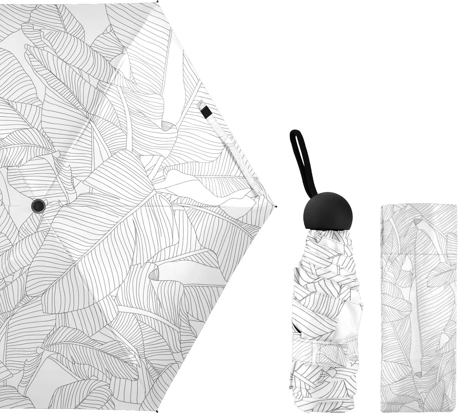 Oyihfvs Parasol Folding Umbrella, Reinforced Windproof Waterproof, Portable Compact Anti-UV Sun Rain Protection for Travel Outdoor