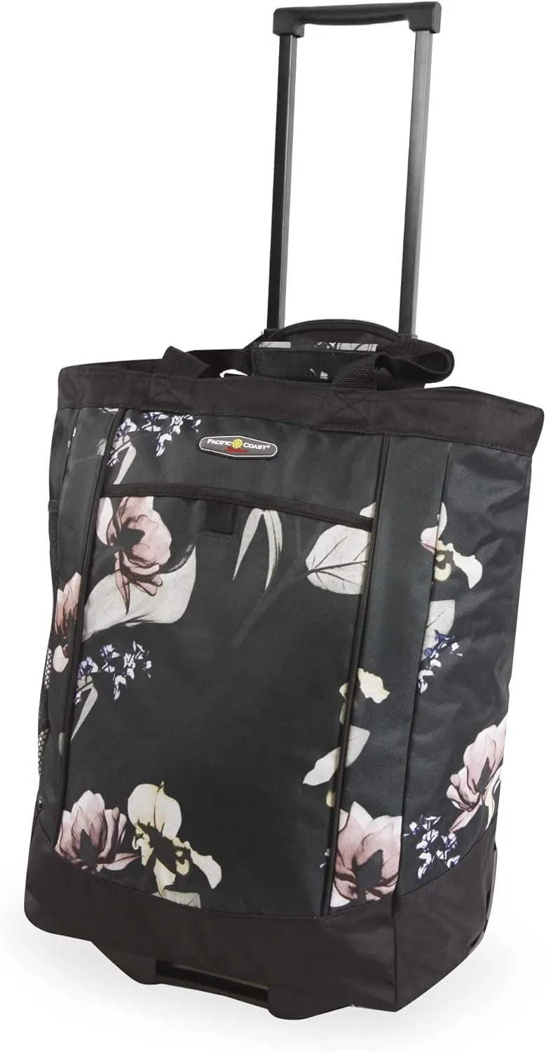 Pacific Coast Signature Large Rolling Shopper Tote Bag