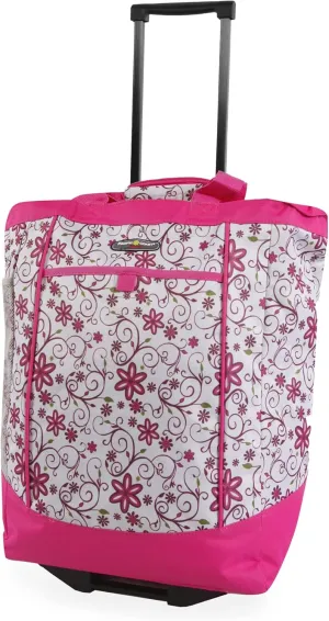 Pacific Coast Signature Large Rolling Shopper Tote Bag